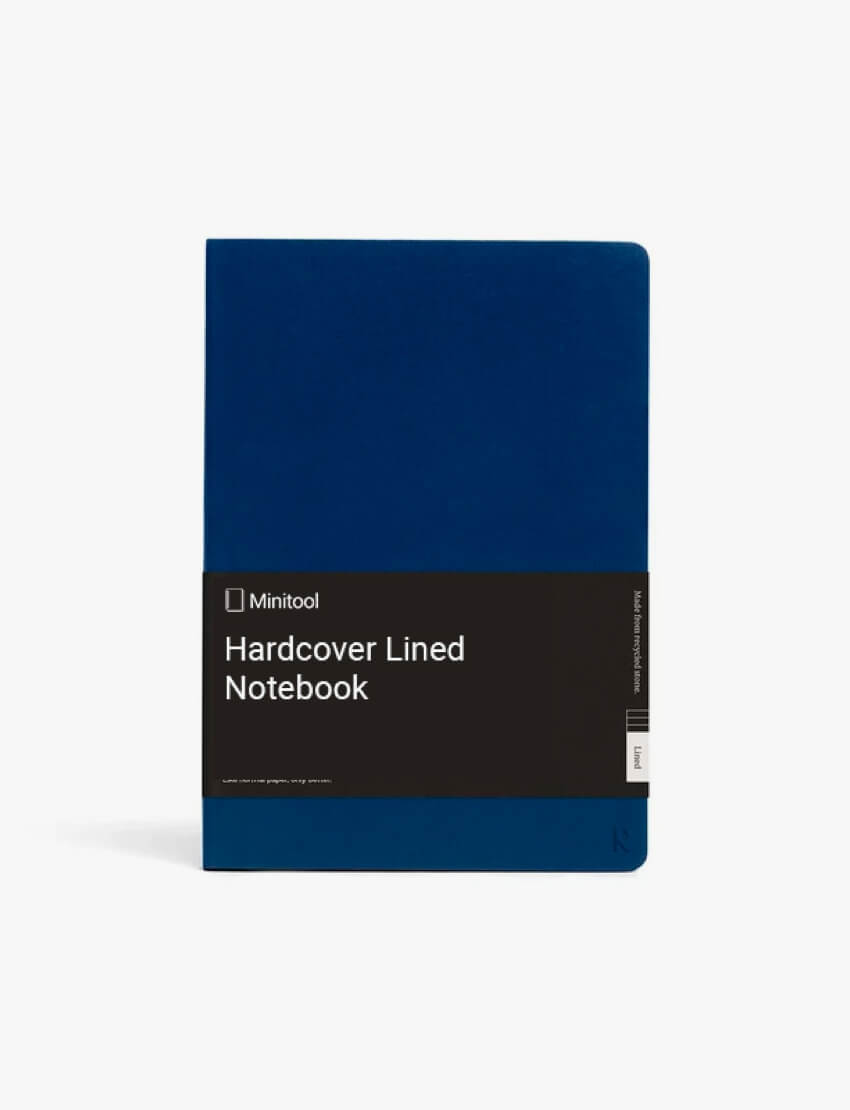 Dark Blue Hardcover Notebook